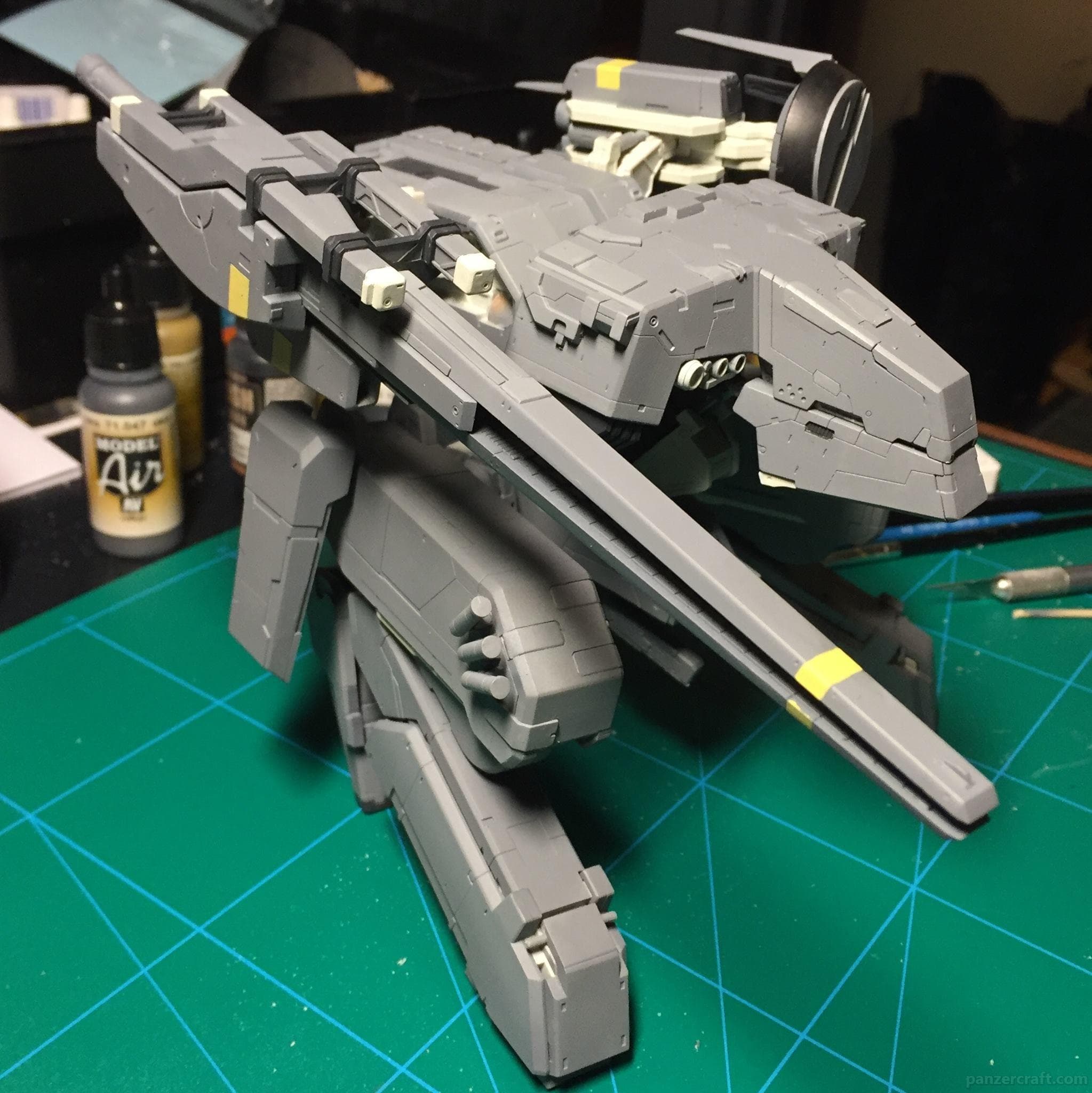 Metal Gear Rex (7) - Gray color airbrushed