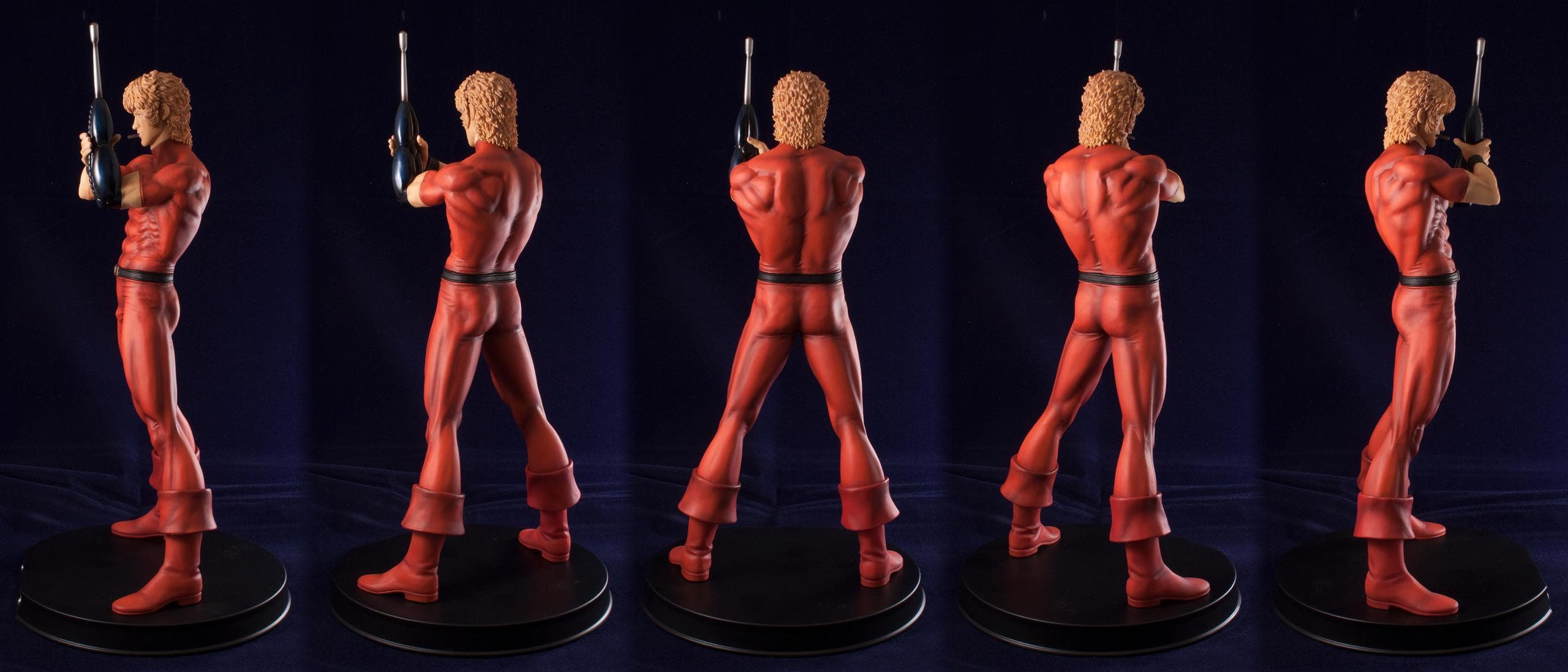 Some shots from the back. Honestly, I get the feeling that the person who sculpted this figure was a fan of certain artist from Finland.