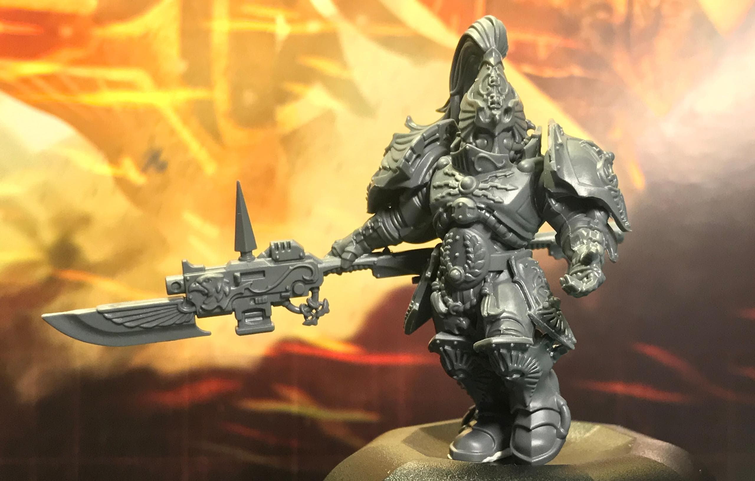 Unpainted Custodian Guard with Guardian Spear